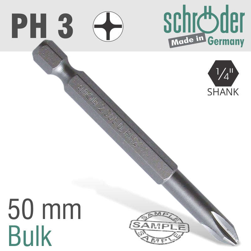 Phillips No.3 X 50Mm Classic Power Bit - DEFAULT TITLE