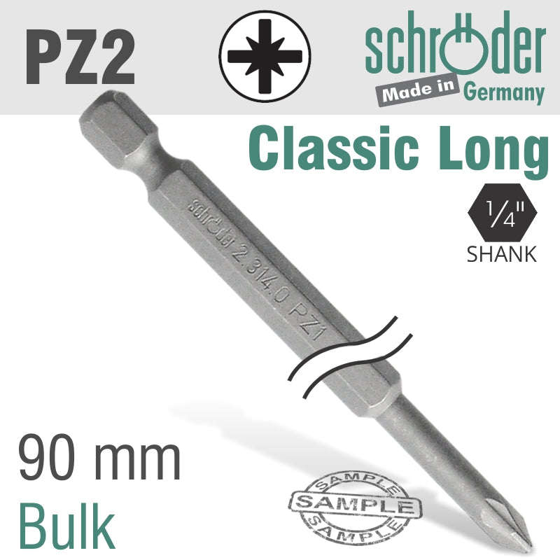 Pozi.No.2 90Mm Power Bit Bulk - DEFAULT TITLE