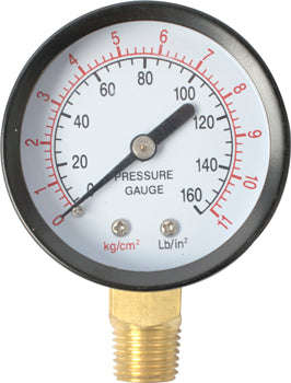 Aircraft Air Gauge 85Psi/6Bar 1/4M Bot. Fit  For Sg Pp Paint Pots - DEFAULT TITLE