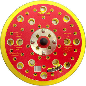 Tork Craft Da Sander Pad 52 Holes 5 16 - 24Unf 150Mm 6' -