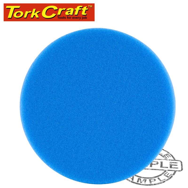 Tork Craft Foam Pad Hook And Loop Blue Sponge 150Mm 6' Heavy  Polishing - DEFAULT TITLE