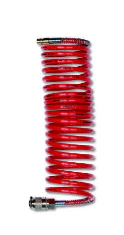 Air Craft Spiral Hose 10M W/Qu.Coupler Bx15Ru10-6 - DEFAULT TITLE