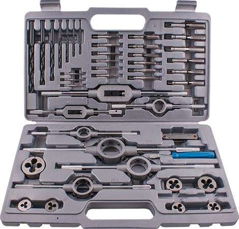 Tork Craft Tap And Die Set 44Pce 3-12Mm Hss In Metal Case -