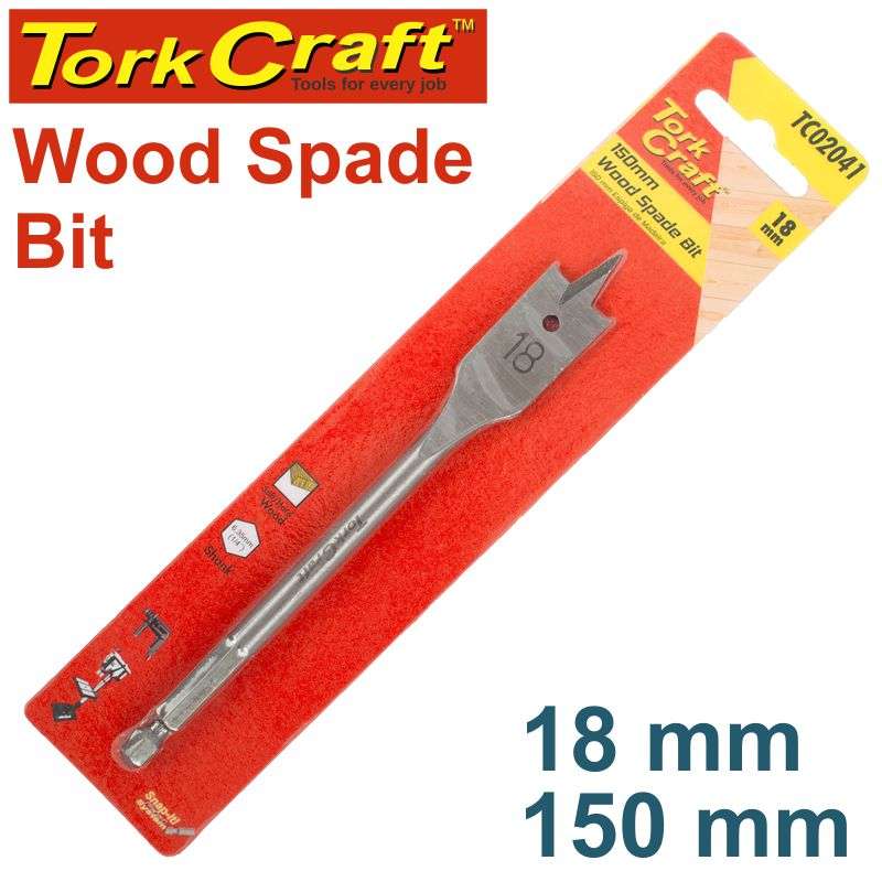 Tork Craft Spade Bit 18Mm 150Mm - DEFAULT TITLE