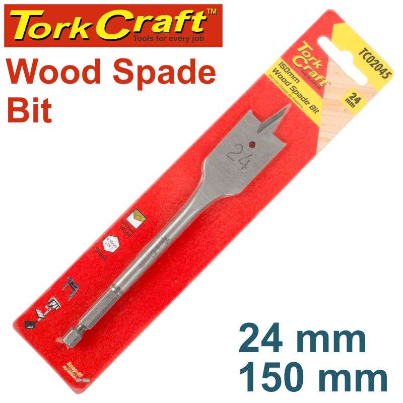 Tork Craft Spade Bit 24Mm 150Mm - DEFAULT TITLE