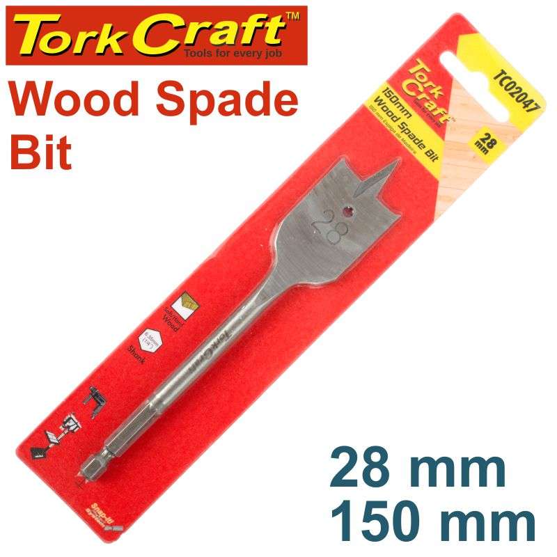 Tork Craft Spade Bit 28Mm 150Mm - DEFAULT TITLE