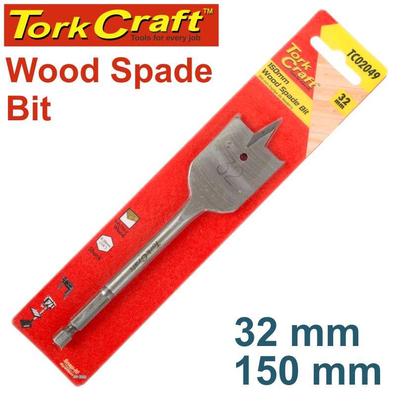 Tork Craft Spade Bit 32Mm 150Mm - DEFAULT TITLE