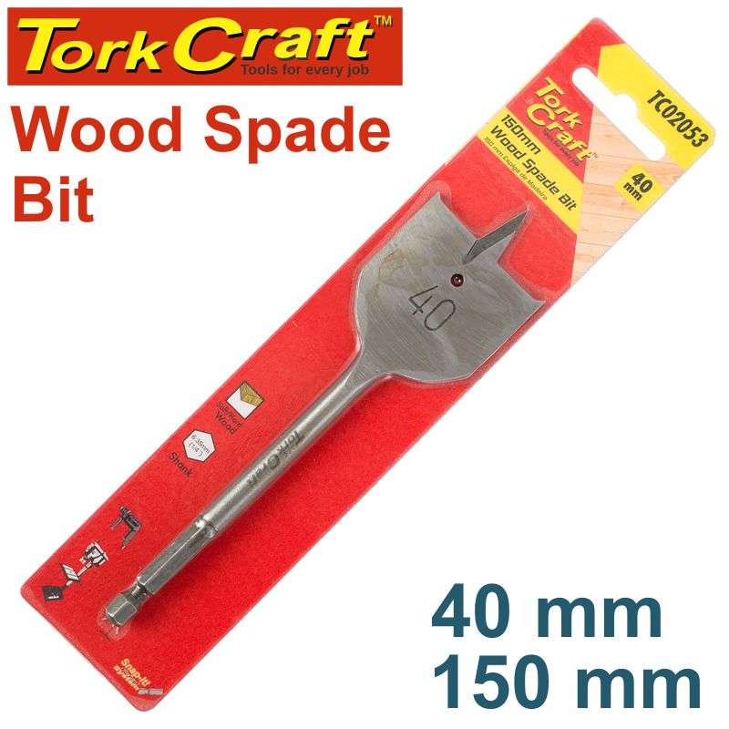 Tork Craft Spade Bit 40Mm 150Mm - DEFAULT TITLE