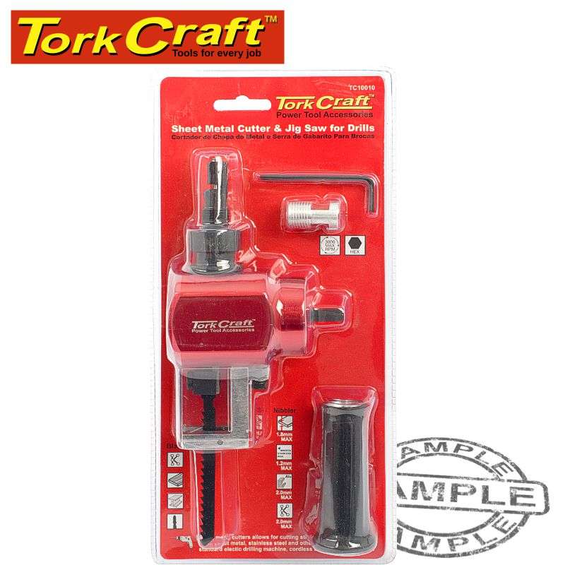 Tork Craft Nibbler Jig Saw Attachment For  Drills For Cutting Sheet Metals / Wood - DEFAULT TITLE