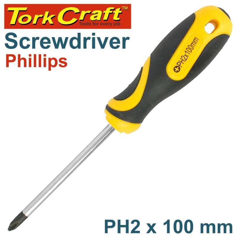 Tork Craft Screwdriver Phillips No.2 X 100Mm - DEFAULT TITLE