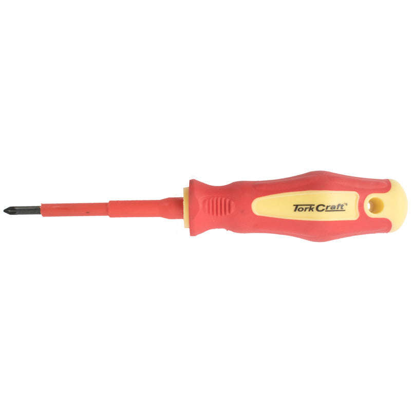 Tork Craft Screwdriver Insulated Pozi.No.1 X 80Mm Vde - DEFAULT TITLE
