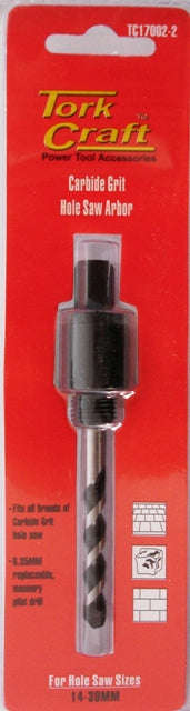 Tork Craft Mandrel Carbide Grit Hole Saw 16 - 30Mm