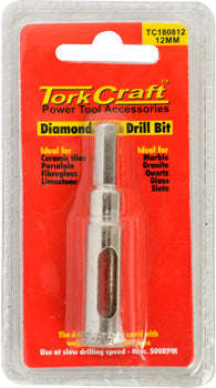 Tork Craft Diamond Core Bit 12Mm For Tiles - DEFAULT TITLE