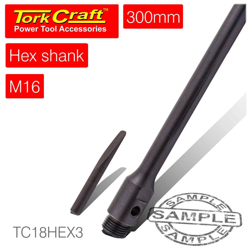 Special - Tork Craft Hex Shank Adaptor  M16X13Mm For Diam Core 300Mm - DEFAULT TITLE