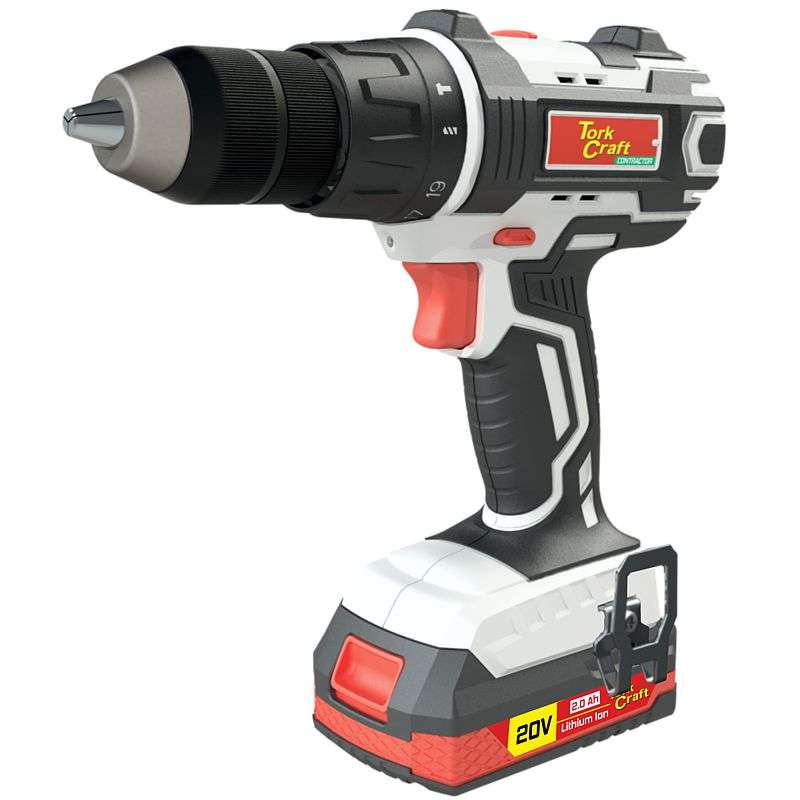 Special - Tork Craft Imp. Drill Driver Id13 20V 13Mm 0-1800Rpm 50Nm 2 X 2.0 Ah Bat Std Char