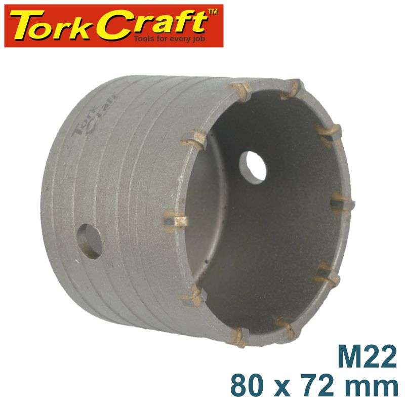 Tork Craft Hollow Core Bit Tct 80 X 72Mm M22 - DEFAULT TITLE