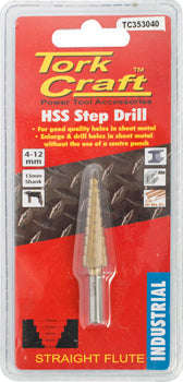 Special - Tork Craft Step Drill Hss 4-12Mmx1Mm - DEFAULT TITLE