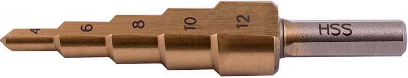 Special - Tork Craft Step Drill Hss 4-12Mmx2Mm - DEFAULT TITLE