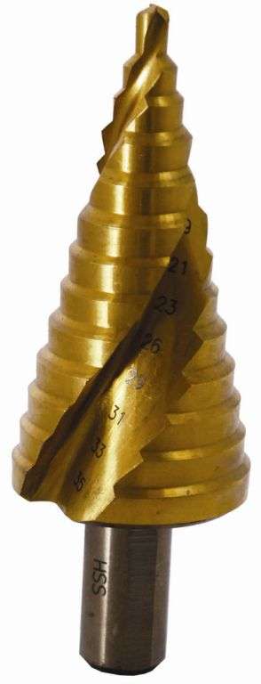 Tork Craft Step Drill Hss 4-22Mmx2Mm Spiral - DEFAULT TITLE