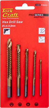 Tork Craft Drill Saw Set Hss Tin.Coated 3-4-5-6-8 - DEFAULT TITLE
