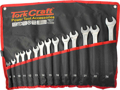 Tork Craft 14Pcs Deep Offset Combination Spanner Set 8-24Mm - DEFAULT TITLE