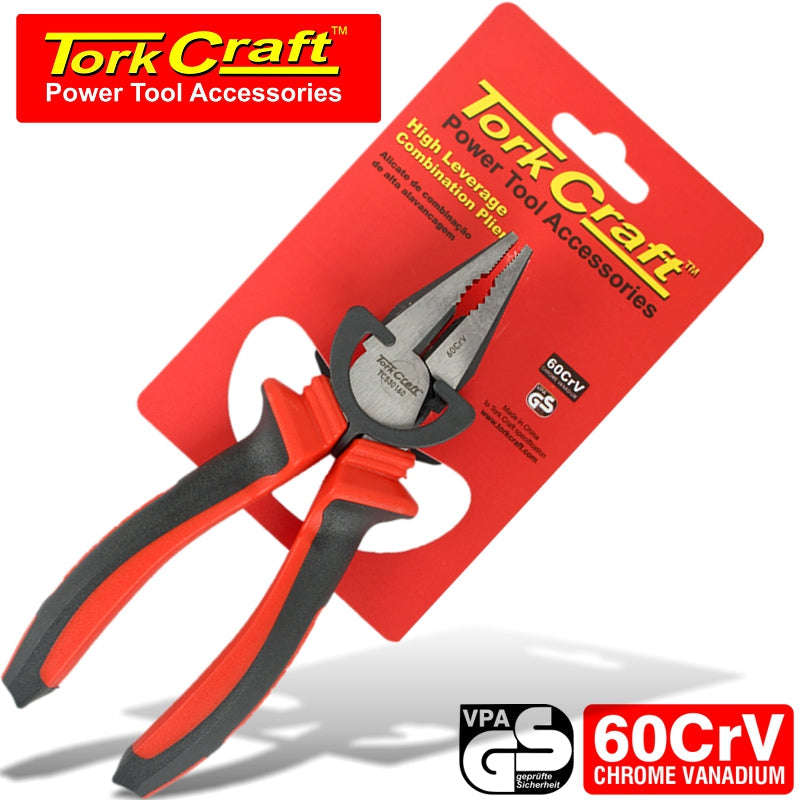 Tork Craft Pliers Combination High Leverage Crv 160Mm - DEFAULT TITLE