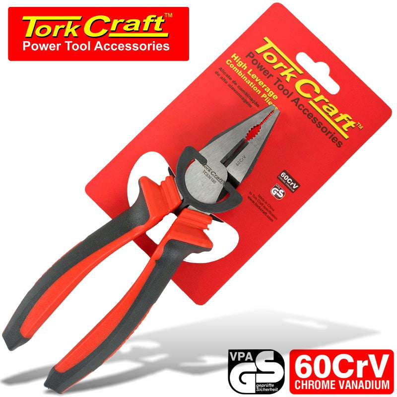 Tork Craft Pliers Combination High Leverage Crv 180Mm - DEFAULT TITLE
