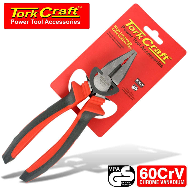 Tork Craft Pliers Combination High Leverage Crv 200Mm - DEFAULT TITLE