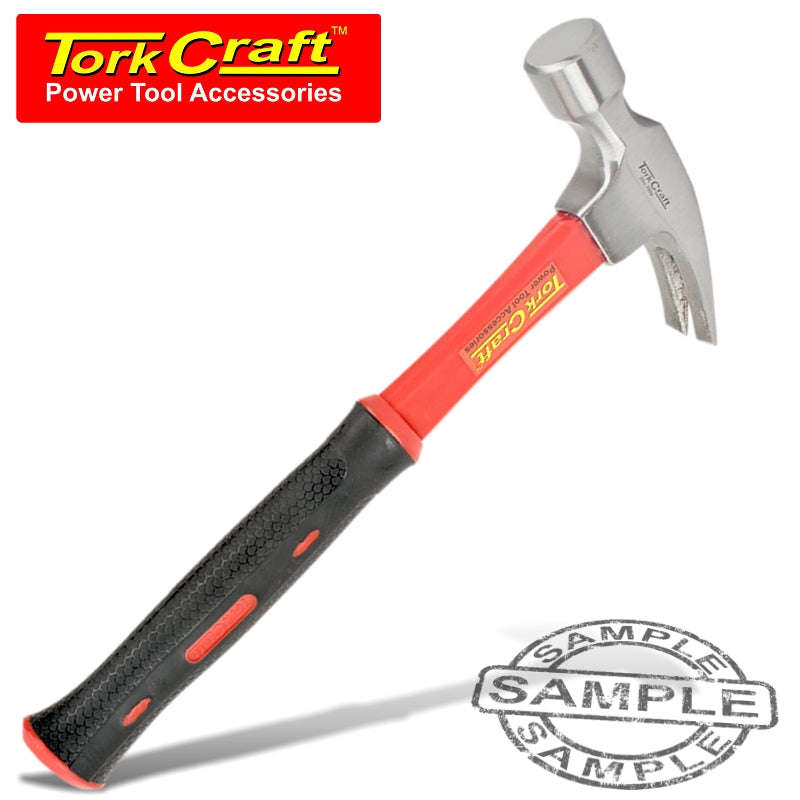 Tork Craft Hammer Claw 700G (24Oz) Fibreglass Handle 295Mm & Full Pol Head - DEFAULT TITLE