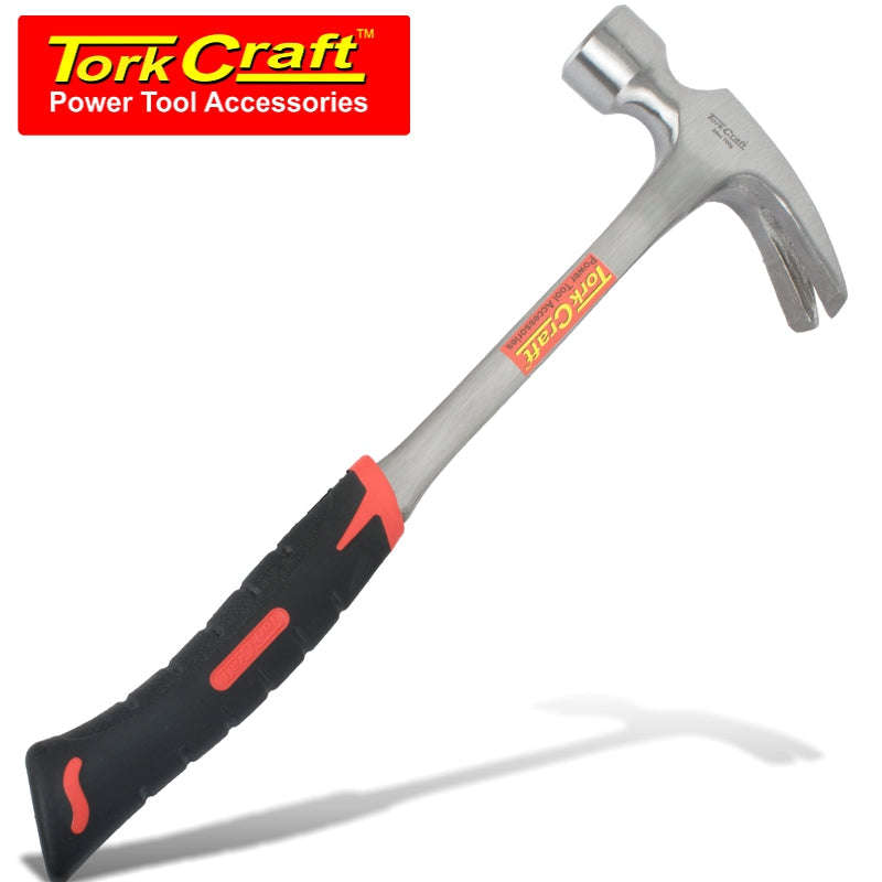 Tork Craft Hammer Claw 700G (24Oz) All Steel With Ergonomic Grip & Full Pol Head - DEFAULT TITLE