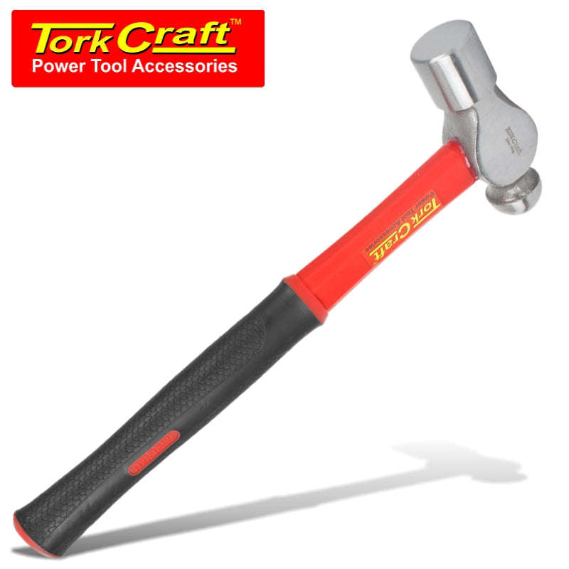 Tork Craft Hammer Ball Pein 700G (24Oz) Fibreglass Handle 310Mm & Full Pol Head - DEFAULT TITLE