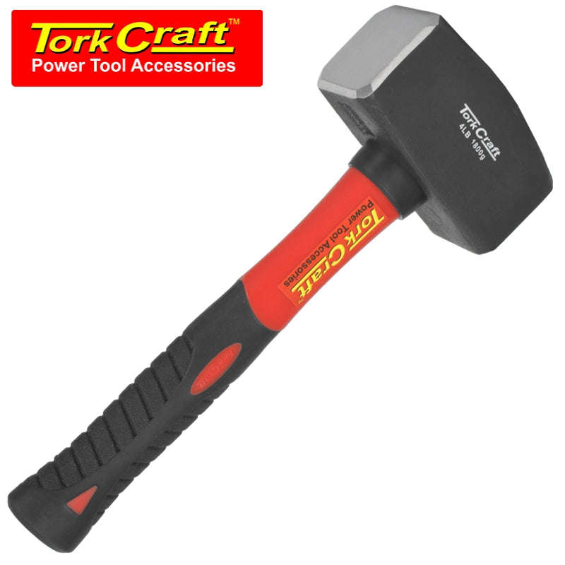 Tork Craft Hammer Club 1.8Kg (4Lb) Fibreglass Handle 220Mm - DEFAULT TITLE