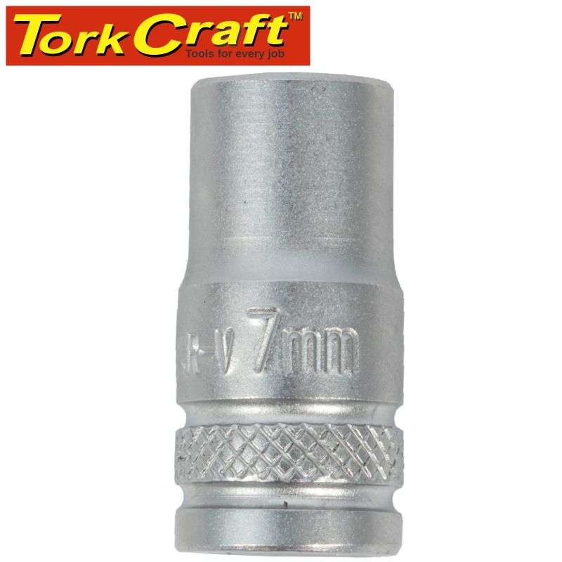 Tork Craft Socket 7Mm 1/4' Drive Crv 12 Point