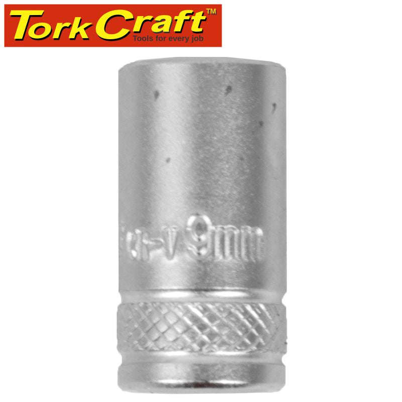 Tork Craft Socket 9Mm 1/4' Drive Crv 12 Point