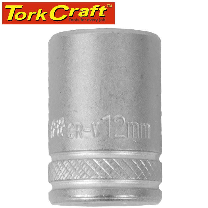 Tork Craft Socket 12Mm 1/4' Drive Crv 12 P Oint