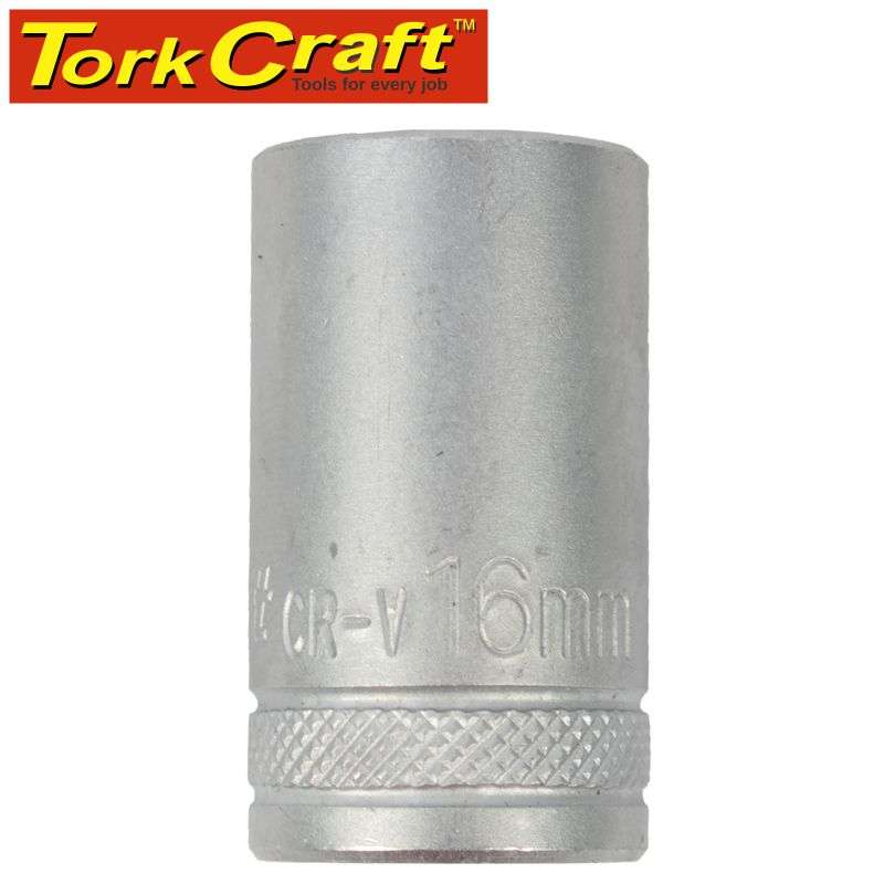 Tork Craft Socket 16Mm X 21.8Mm 1/2' Drive Crv 12 Point