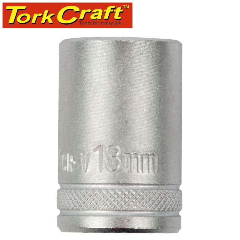 Tork Craft Socket 18Mm X 24.8Mm 1/2' Drive Crv 12 Point