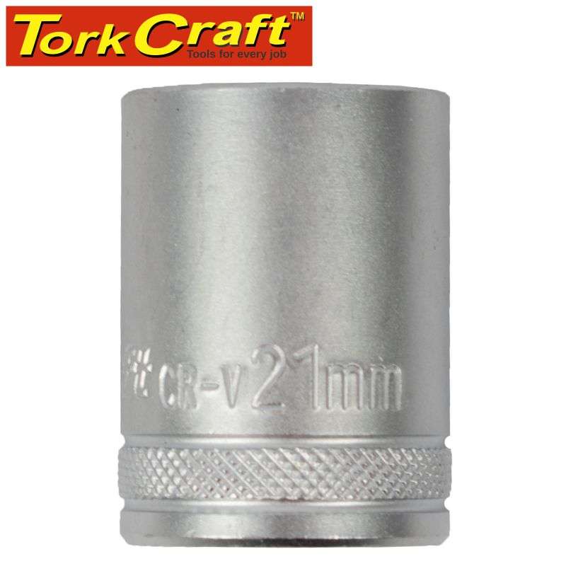 Tork Craft Socket 21Mm X 27.8Mm 1/2' Drive Crv 12 Point