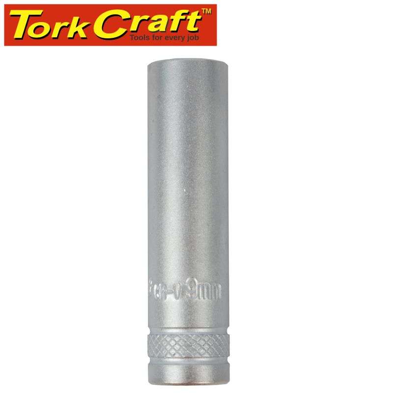 Tork Craft Socket 9Mm 1/4' Dr Deep Socket Crv 12 Point