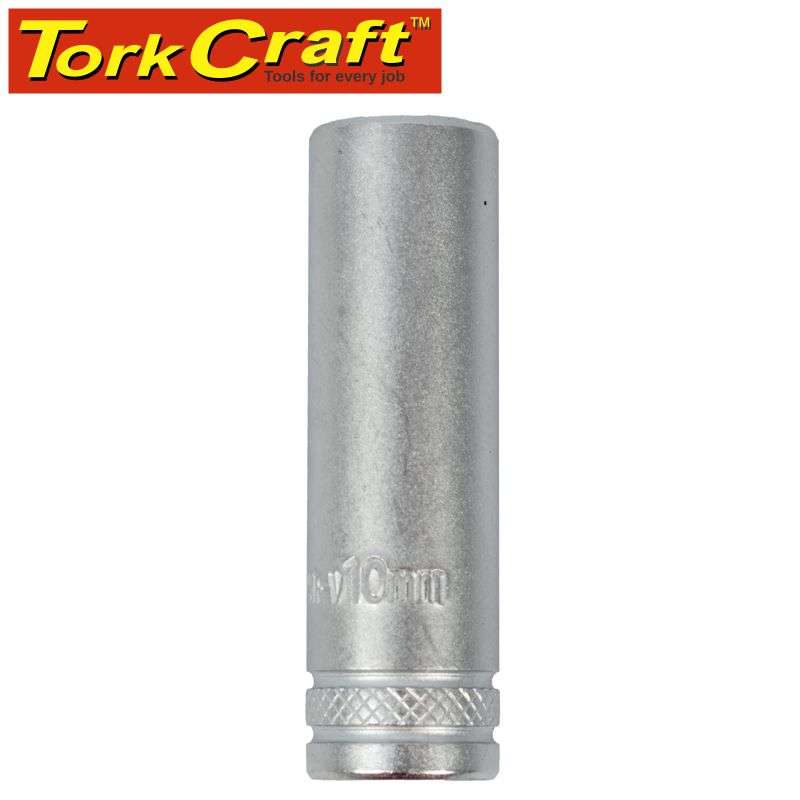 Tork Craft Socket 10Mm 1/4' Dr Deep Socket Crv 12 Point