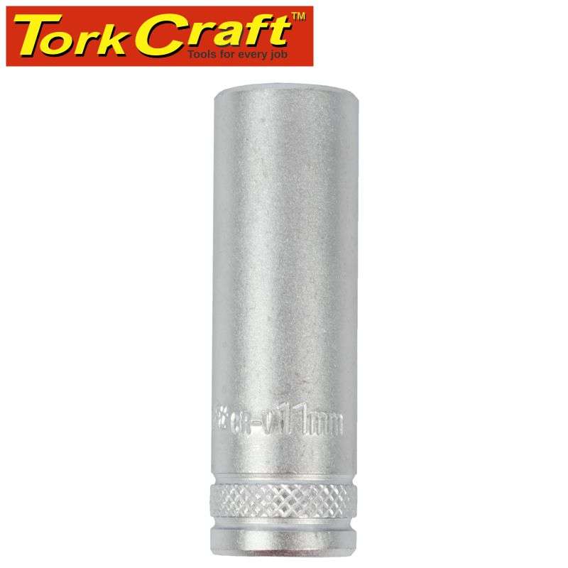 Tork Craft Socket 11Mm 1/4' Dr Deep Socket Crv 12 Point