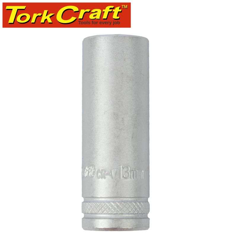 Tork Craft Socket 13Mm 1/4' Dr Deep Socket Crv 12 Point