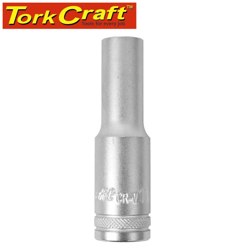 Tork Craft Socket 11Mm 1/2' Dr Deep Socket Crv 12 Point
