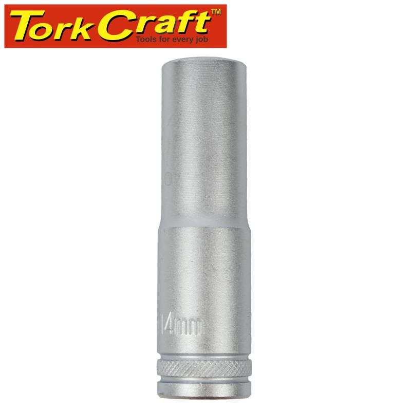 Tork Craft Socket 14Mm 1/2' Dr Deep Socket Crv 12 Point