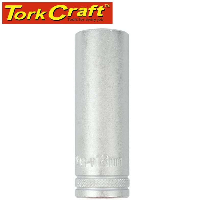 Tork Craft Socket 18Mm 1/2' Dr Deep Socket Crv 12 Point