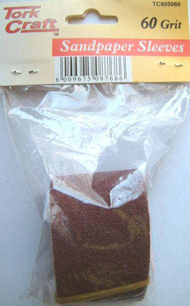 Tork Craft Sanding Drum Repl. Sleeves 60 Grit Set Qty.5 13 - 50Mm - DEFAULT TITLE
