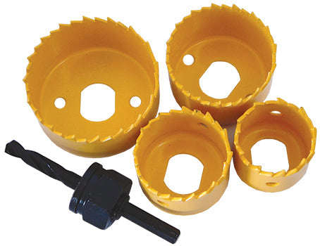 Special - Tork Craft Hole Saw Set 5Pce Carbon Steel - DEFAULT TITLE