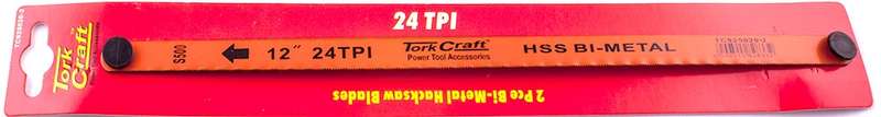 Tork Craft 2Pc Hacksaw Blade Bi-Metal 24Tx300 Hanging Card - DEFAULT TITLE