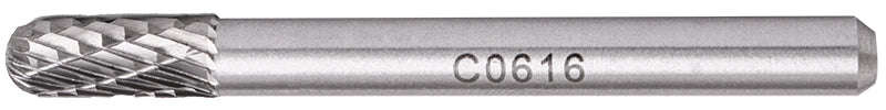 Tork Craft Rotary Burr Tungsten 6X16X6Mm Rnd.Point - DEFAULT TITLE