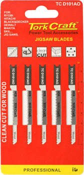 Tork Craft U-Shank Jigsaw Blade20Tpi For Wood 1.4Mm 5Pc -